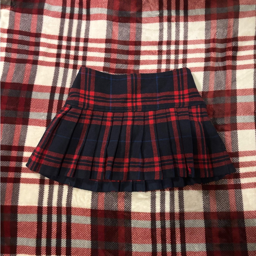 Stylish Red and Black Plaid Women's Skirt